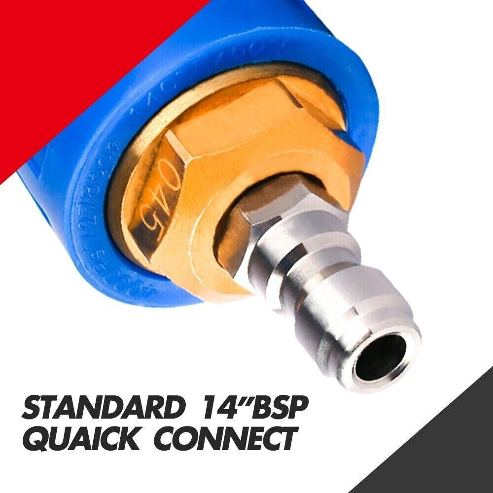 XBULL 4000PSI 1/4" BSP Pressure Washer Turbo Spray Head Nozzle for Hi