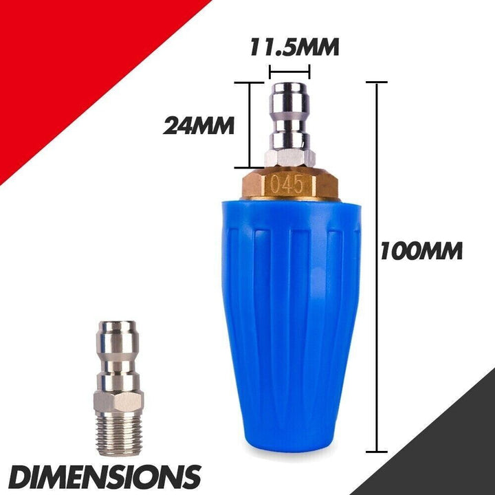 X-BULL 4000PSI 1/4" BSP Pressure Washer Turbo Spray Head Nozzle for High Pressure Water Cleaner