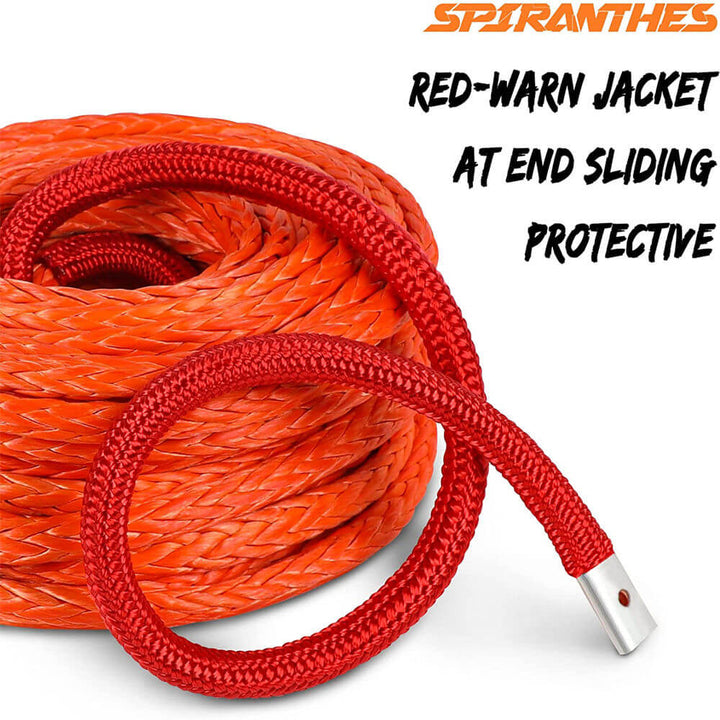 X-BULL 10MM x 26M Synthetic Winch Rope Hook SK75 1/2