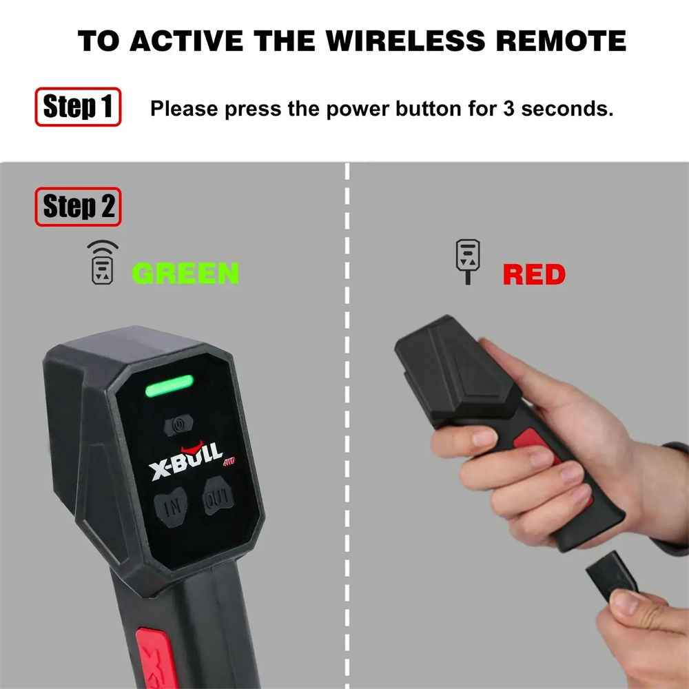 XBULL Electric Winch 12V Synthetic Rope Wireless 14500LB Remote 4X4 4