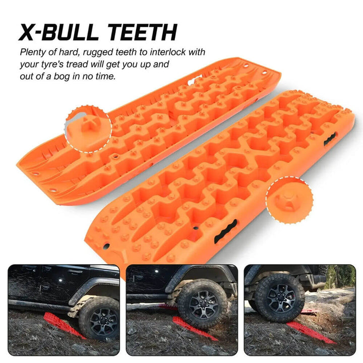 X-BULL Recovery Tracks Gen 3.0 Sand Track Mud Snow 10T 2 Pairs 4PC 4WD 4X4